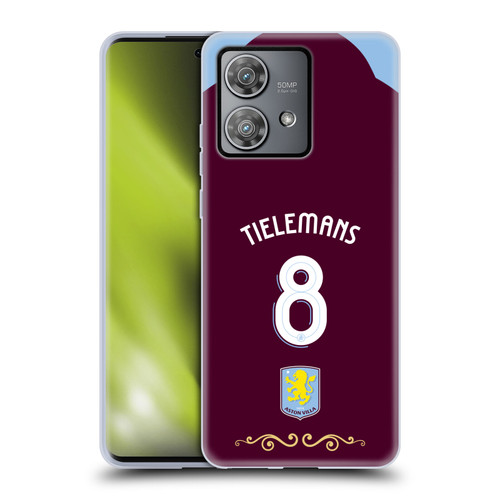 Aston Villa Football Club 2025/26 Players Home Kit Youri Tielemans Soft Gel Case for Motorola Edge 40 Neo 5G