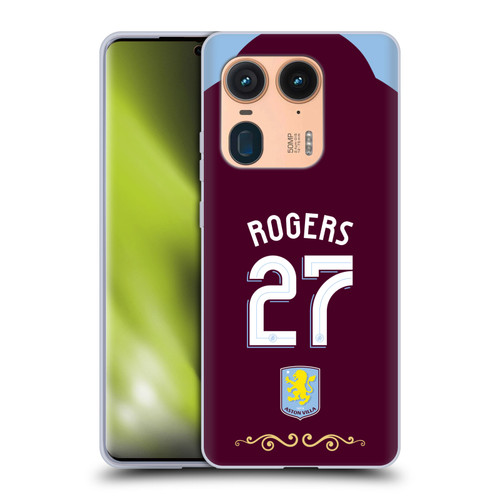 Aston Villa Football Club 2025/26 Players Home Kit Morgan Rogers Soft Gel Case for Motorola Edge 50 Ultra/X50 Ultra