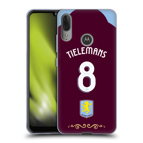 Aston Villa Football Club 2025/26 Players Home Kit Youri Tielemans Soft Gel Case for Motorola Moto E6 Plus