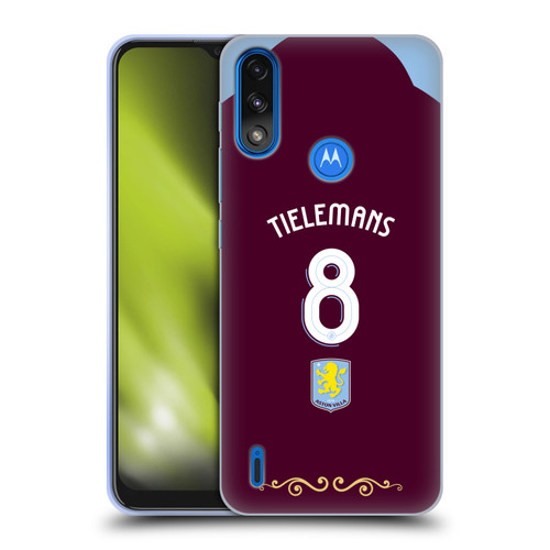 Aston Villa Football Club 2025/26 Players Home Kit Youri Tielemans Soft Gel Case for Motorola Moto E7 Power / Moto E7i Power
