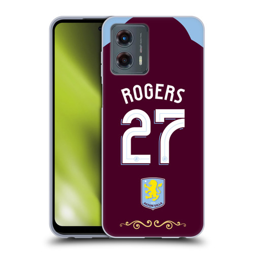 Aston Villa Football Club 2025/26 Players Home Kit Morgan Rogers Soft Gel Case for Motorola Moto G (2023)