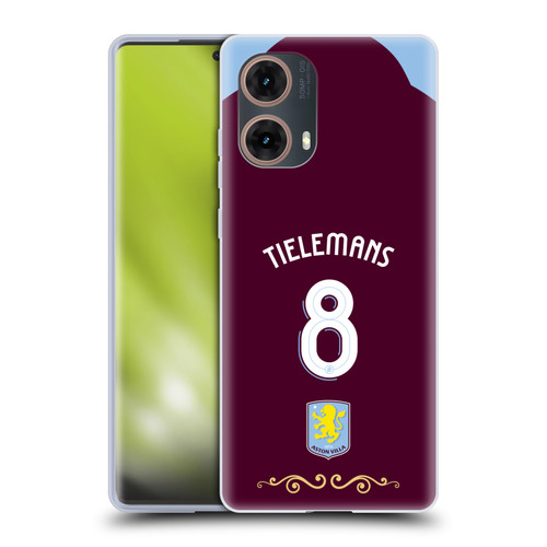 Aston Villa Football Club 2025/26 Players Home Kit Youri Tielemans Soft Gel Case for Motorola Moto G85