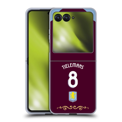 Aston Villa Football Club 2025/26 Players Home Kit Youri Tielemans Soft Gel Case for Motorola Razr 40 Ultra / Razr+ 2023
