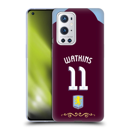 Aston Villa Football Club 2025/26 Players Home Kit Ollie Watkins Soft Gel Case for OnePlus 9 Pro