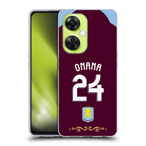 Aston Villa Football Club 2025/26 Players Home Kit Amadou Onana Soft Gel Case for OnePlus Nord CE 3 Lite 5G Aston Villa Football Club 2025/26 Players Home Kit Amadou Onana Soft Gel Case for OnePlus Nord CE 3 Lite 5G