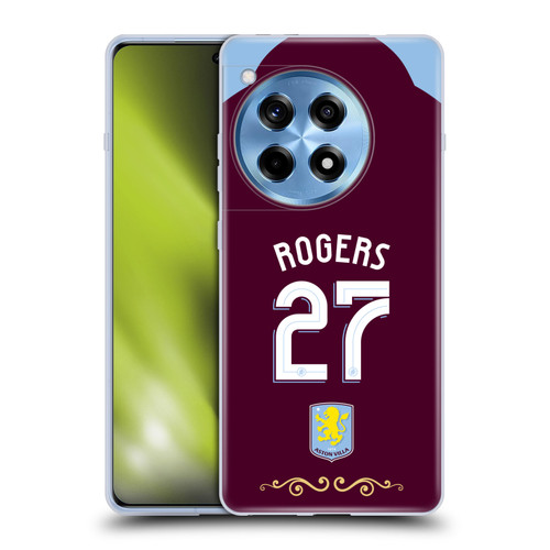 Aston Villa Football Club 2025/26 Players Home Kit Morgan Rogers Soft Gel Case for OnePlus 12R