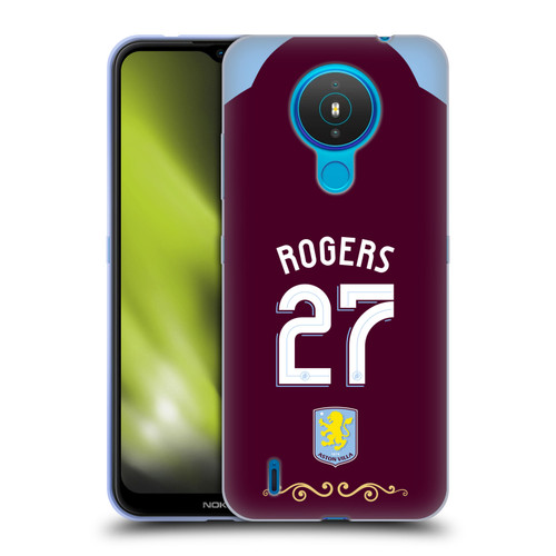 Aston Villa Football Club 2025/26 Players Home Kit Morgan Rogers Soft Gel Case for Nokia 1.4