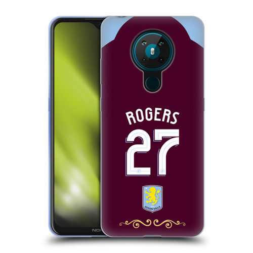 Aston Villa Football Club 2025/26 Players Home Kit Morgan Rogers Soft Gel Case for Nokia 5.3