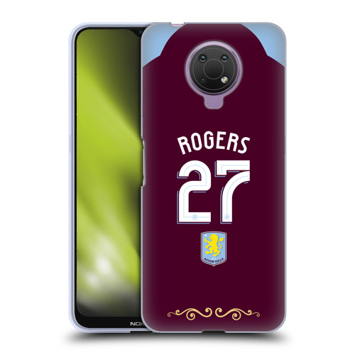 Aston Villa Football Club 2025/26 Players Home Kit Morgan Rogers Soft Gel Case for Nokia G10