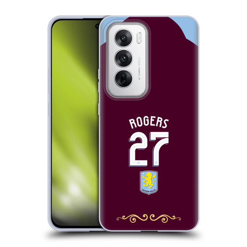 Aston Villa Football Club 2025/26 Players Home Kit Morgan Rogers Soft Gel Case for OPPO Reno12 5G