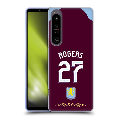 Aston Villa Football Club 2025/26 Players Home Kit Morgan Rogers Soft Gel Case for Sony Xperia 1 IV