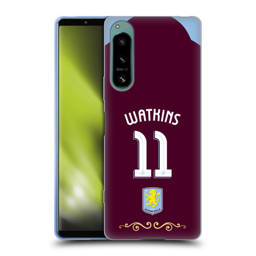 Aston Villa Football Club 2025/26 Players Home Kit Ollie Watkins Soft Gel Case for Sony Xperia 5 IV