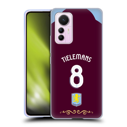 Aston Villa Football Club 2025/26 Players Home Kit Youri Tielemans Soft Gel Case for Xiaomi 12 Lite