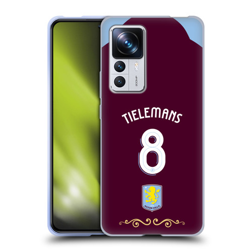 Aston Villa Football Club 2025/26 Players Home Kit Youri Tielemans Soft Gel Case for Xiaomi 12T Pro