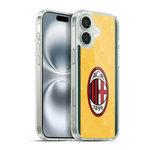 AC Milan 2025/26 Crest Kit Third Soft Gel Case for Apple iPhone 16 Plus & MagSafe
