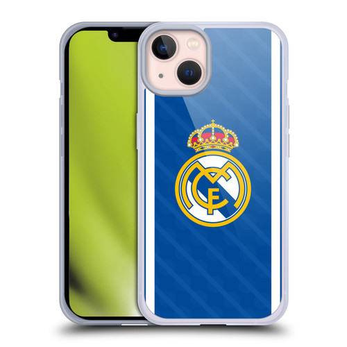 Real Madrid CF Badge Blue Soft Gel Case for Apple iPhone 13