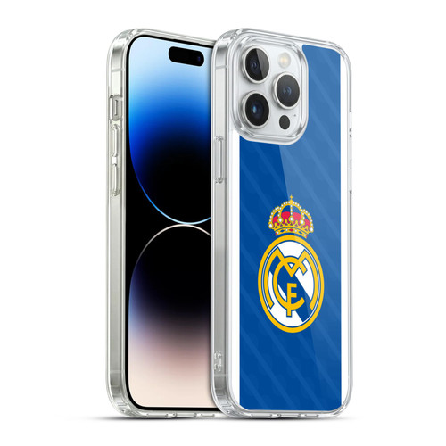 Real Madrid CF Badge Blue Soft Gel Case for Apple iPhone 14 Pro Max & MagSafe