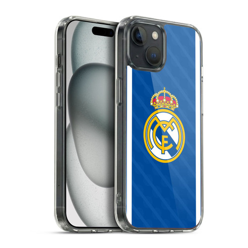 Real Madrid CF Badge Blue Soft Gel Case for Apple iPhone 15 Plus & MagSafe