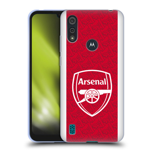 Arsenal FC 2025/26 Kit Home Soft Gel Case for Motorola Moto E6s (2020)