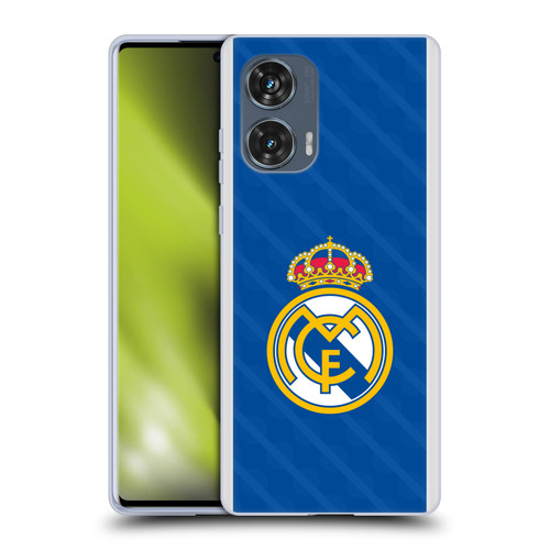 Real Madrid CF Badge Blue Soft Gel Case for Motorola Edge 50 Fusion