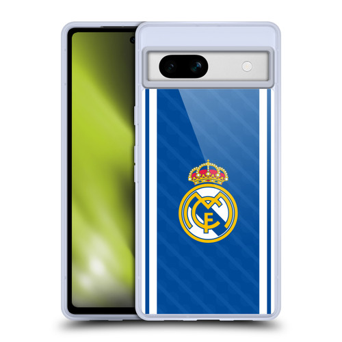 Real Madrid CF Badge Blue Soft Gel Case for Google Pixel 7a