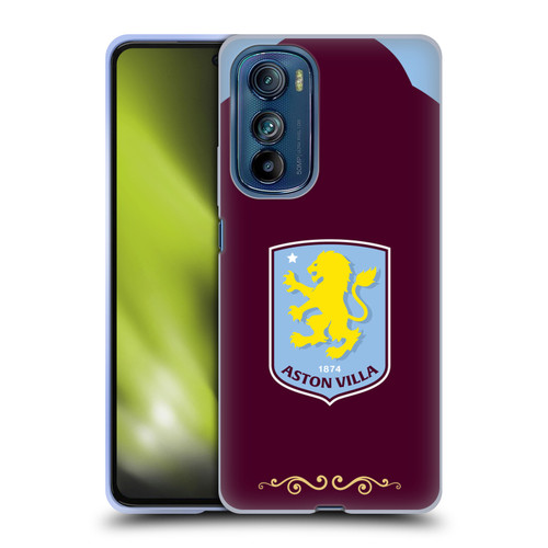 Aston Villa Football Club 2025/26 Crest Kit Home Soft Gel Case for Motorola Edge 30