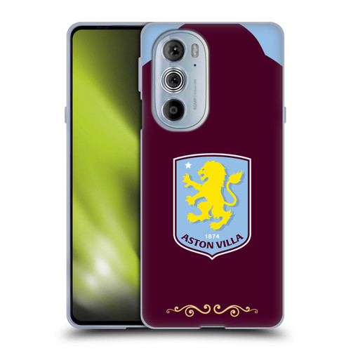 Aston Villa Football Club 2025/26 Crest Kit Home Soft Gel Case for Motorola Edge X30
