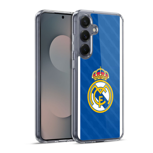 Real Madrid CF Badge Blue Soft Gel Case for Samsung Galaxy S25+ & MagSafe