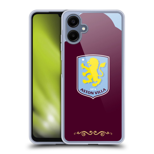 Aston Villa Football Club 2025/26 Crest Kit Home Soft Gel Case for Samsung Galaxy A06 4G