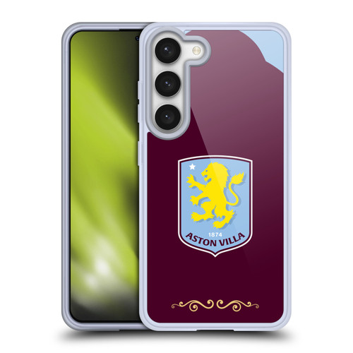 Aston Villa Football Club 2025/26 Crest Kit Home Soft Gel Case for Samsung Galaxy S23 5G