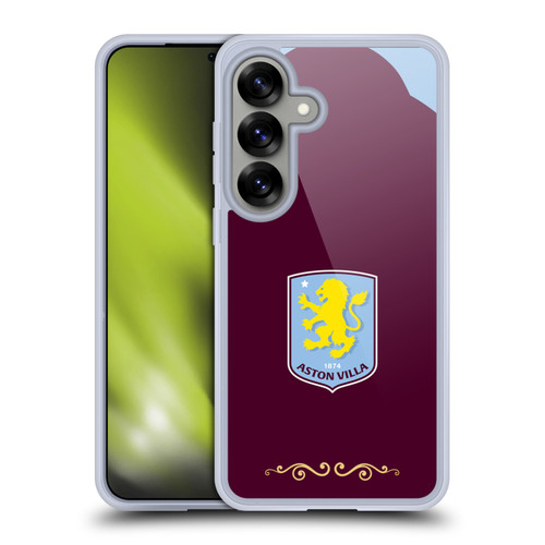 Aston Villa Football Club 2025/26 Crest Kit Home Soft Gel Case for Samsung Galaxy S25
