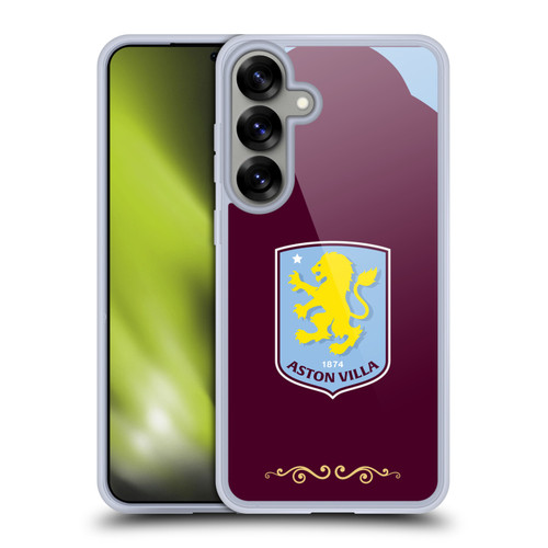 Aston Villa Football Club 2025/26 Crest Kit Home Soft Gel Case for Samsung Galaxy S25+