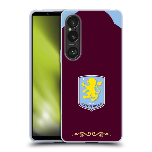Aston Villa Football Club 2025/26 Crest Kit Home Soft Gel Case for Sony Xperia 1 VI 5G