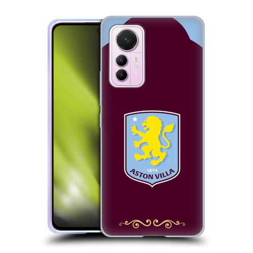 Aston Villa Football Club 2025/26 Crest Kit Home Soft Gel Case for Xiaomi 12 Lite