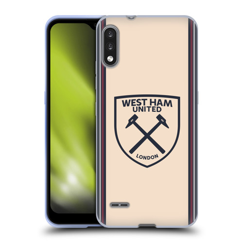 West Ham United FC 2025/26 Crest Kit Away Soft Gel Case for LG K22