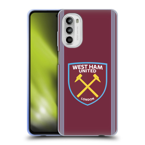 West Ham United FC 2025/26 Crest Kit Home Soft Gel Case for Motorola Moto G52 West Ham United FC 2025/26 Crest Kit Home Soft Gel Case for Motorola Moto G52