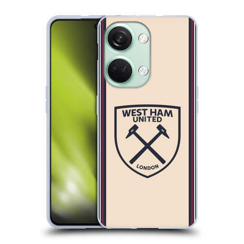 West Ham United FC 2025/26 Crest Kit Away Soft Gel Case for OnePlus Nord 3 5G