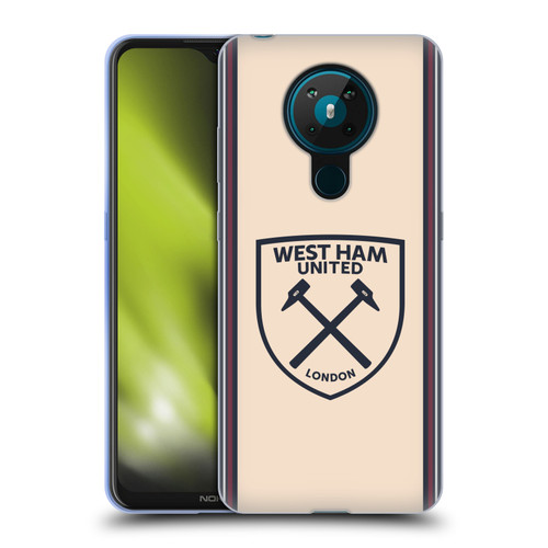 West Ham United FC 2025/26 Crest Kit Away Soft Gel Case for Nokia 5.3
