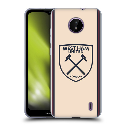 West Ham United FC 2025/26 Crest Kit Away Soft Gel Case for Nokia C10 / C20