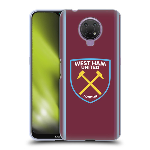 West Ham United FC 2025/26 Crest Kit Home Soft Gel Case for Nokia G10
