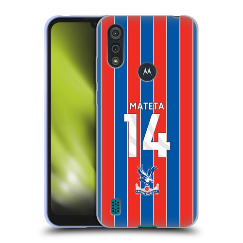 Crystal Palace FC 2025/26 Players Home Kit Jean-Philippe Mateta Soft Gel Case for Motorola Moto E6s (2020)