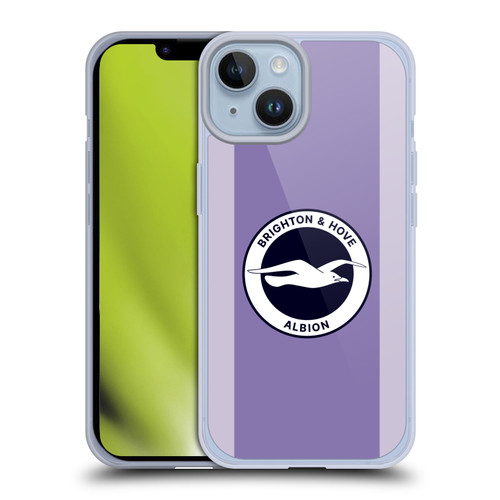 Brighton & Hove Albion F.C 2025/26 Badge Kit Away Soft Gel Case for Apple iPhone 14