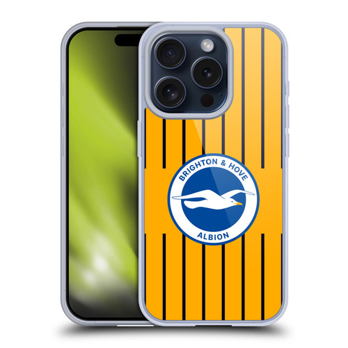 Brighton & Hove Albion F.C 2025/26 Badge Kit Third Soft Gel Case for Apple iPhone 15 Pro