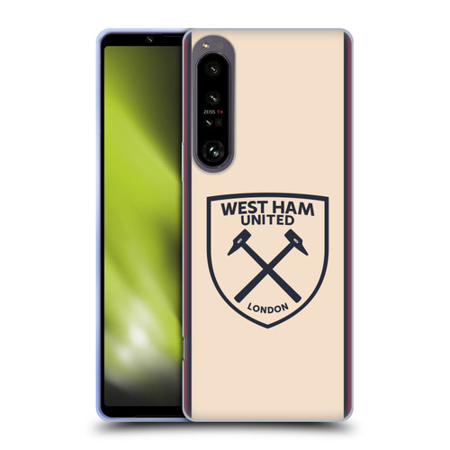 West Ham United FC 2025/26 Crest Kit Away Soft Gel Case for Sony Xperia 1 IV