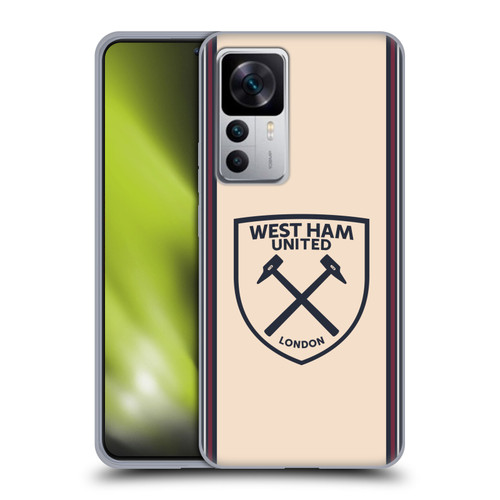 West Ham United FC 2025/26 Crest Kit Away Soft Gel Case for Xiaomi 12T 5G / 12T Pro 5G / Redmi K50 Ultra 5G