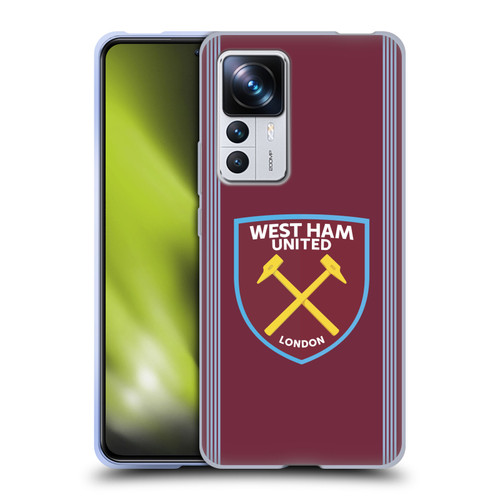 West Ham United FC 2025/26 Crest Kit Home Soft Gel Case for Xiaomi 12T Pro West Ham United FC 2025/26 Crest Kit Home Soft Gel Case for Xiaomi 12T Pro