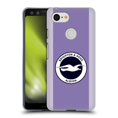 Brighton & Hove Albion F.C 2025/26 Badge Kit Away Soft Gel Case for Google Pixel 3