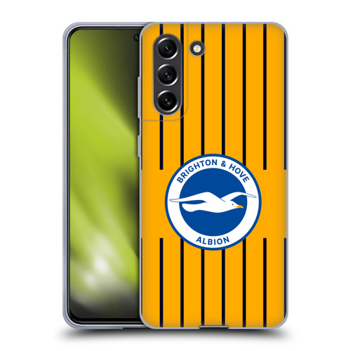 Brighton & Hove Albion F.C 2025/26 Badge Kit Third Soft Gel Case for Samsung Galaxy S21 FE 5G