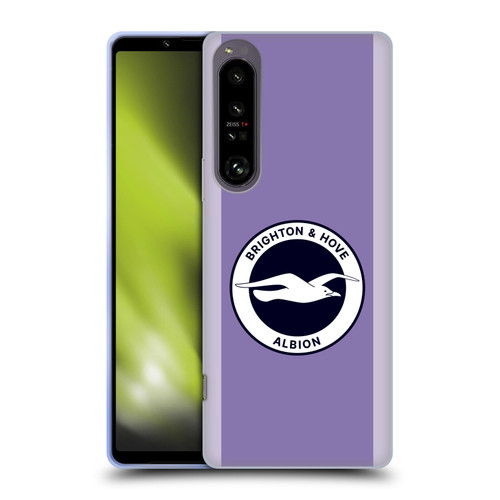 Brighton & Hove Albion F.C 2025/26 Badge Kit Away Soft Gel Case for Sony Xperia 1 IV