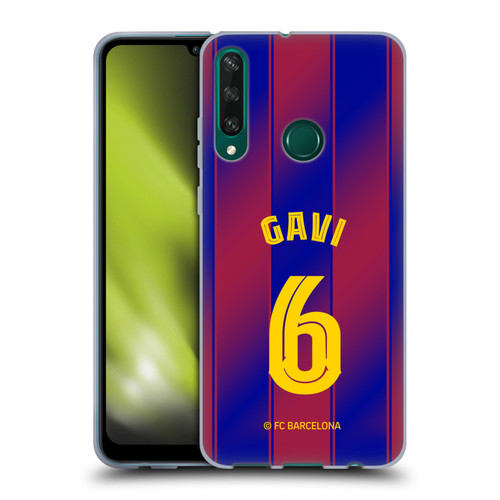 FC Barcelona 2025/26 Players Home Kit Gavi Soft Gel Case for Huawei Y6p